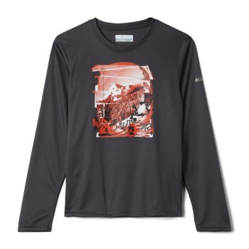 Chlapecké Mikiny Columbia Trail Tearin Long Sleeve Tmavě Šedé LUZKTN895